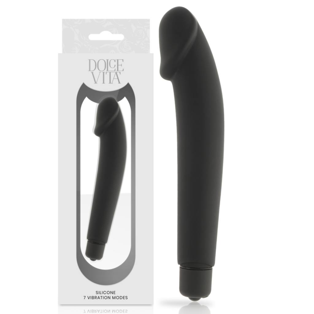 Vibrador Realista de Silicona Negro