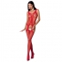 Bodystocking Rojo Talla Única - Passion, Modelo BS072