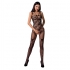 Passion - Woman Bs076 Bodystocking Talla Única Negro