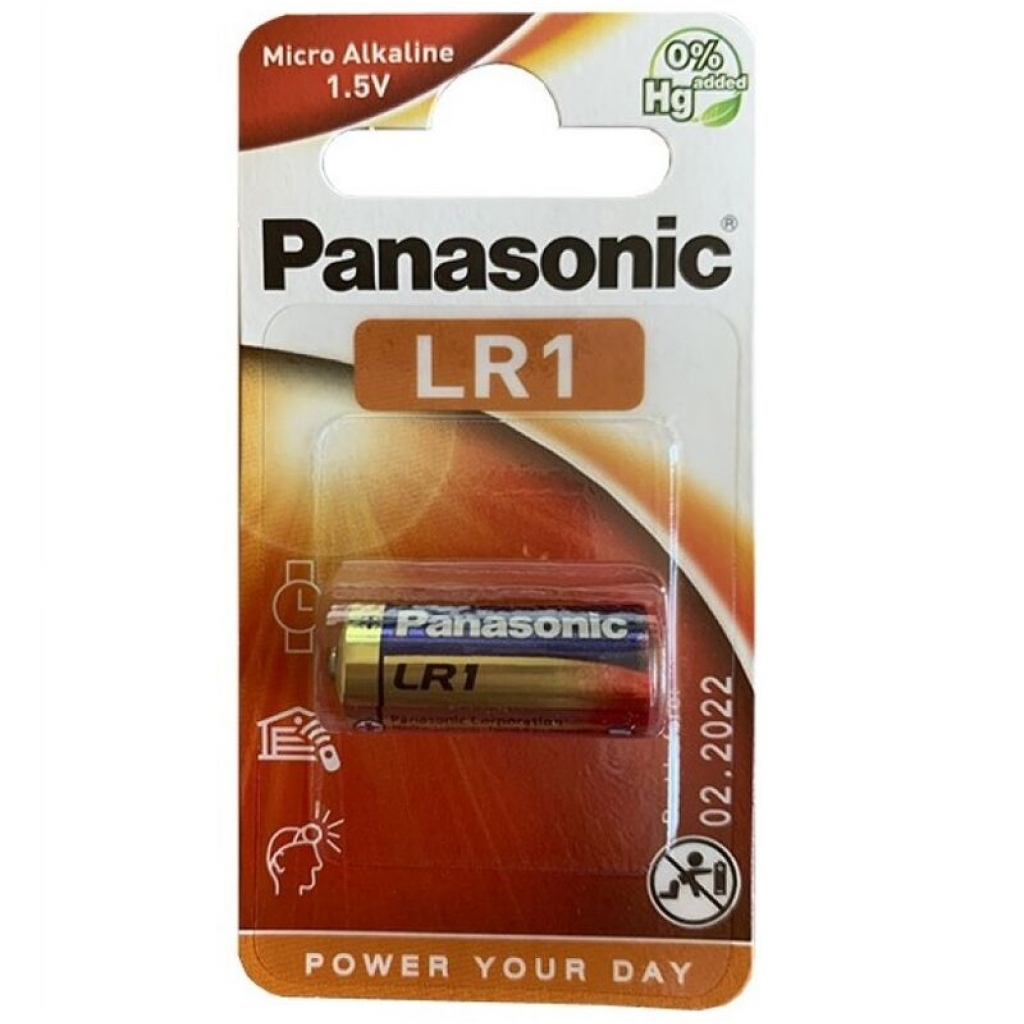 Pila Alcalina LR1 1.5V Blister 1 Unidad Panasonic