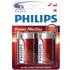 Pilas Alkaline D LR20 Philips Blister (2 Unidades)