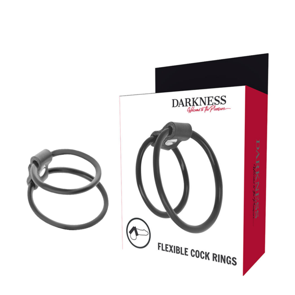 Duo Potenciadores de Anillos Pene - Darkness