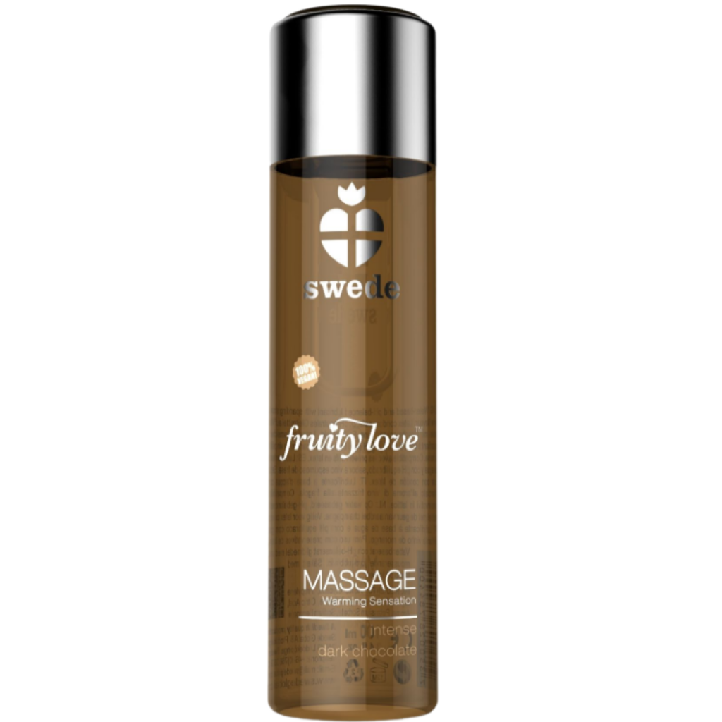 Aceite de Masaje Efecto Calor Chocolate Negro Fruity Love - 120ml