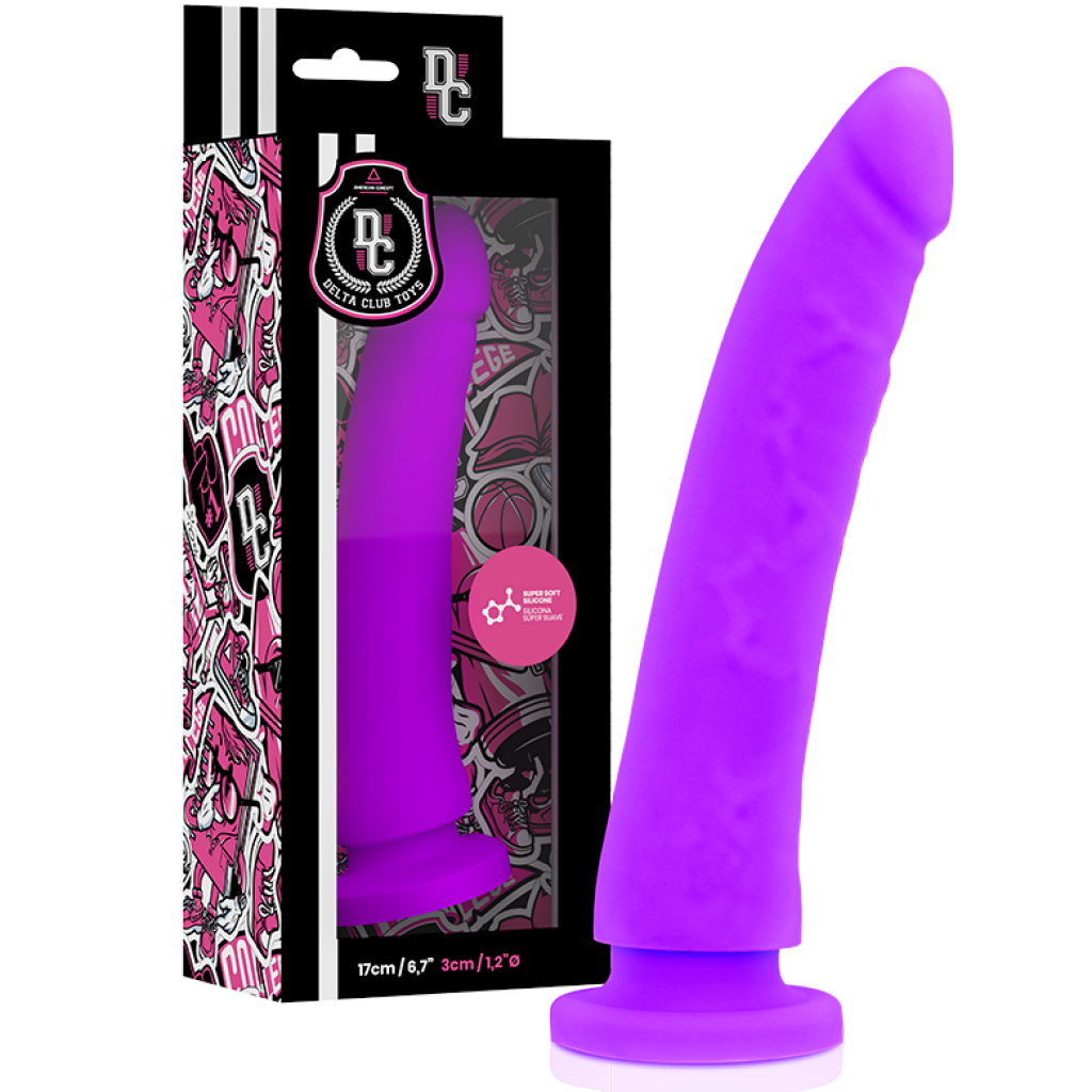 Delta Club - Toys Dildo Lila Silicona Medica 17 Cm -o- 3 Cm