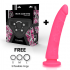 Delta Club - Toys Arnes + Dildo Rosa Silicona Medica 23 Cm