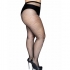 Leg Avenue - Medias en Red Negros Talla Grande