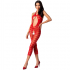 Passion Woman Bs081 Bodystocking Rojo Talla Única