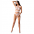 Passion - Woman Bs083 Teddy Cuerpo De Red Blanco One Size