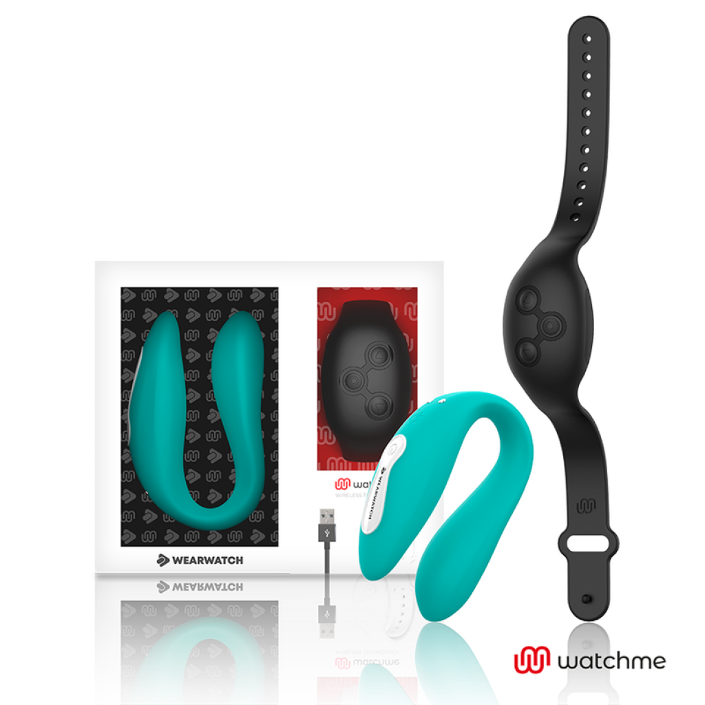 Vibrador Dual Technology Watchme Aguamarina/Azabache