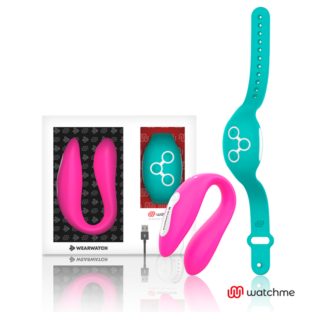 Vibrador Dual Technology Watchme Fucsia / Agua Marina