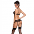 Passion - Woman Lovelia Set De Tres Piezas Negro S/M