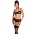 Passion - Woman Lovelia Set De Tres Piezas Negro L/XL