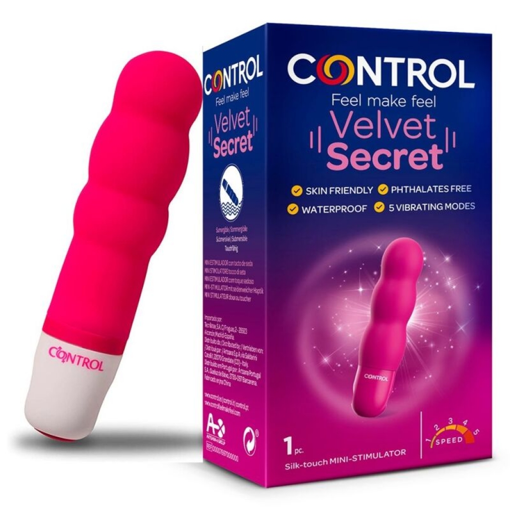 Control - Velvet Secret Mini Estimulador: Placer Compacto