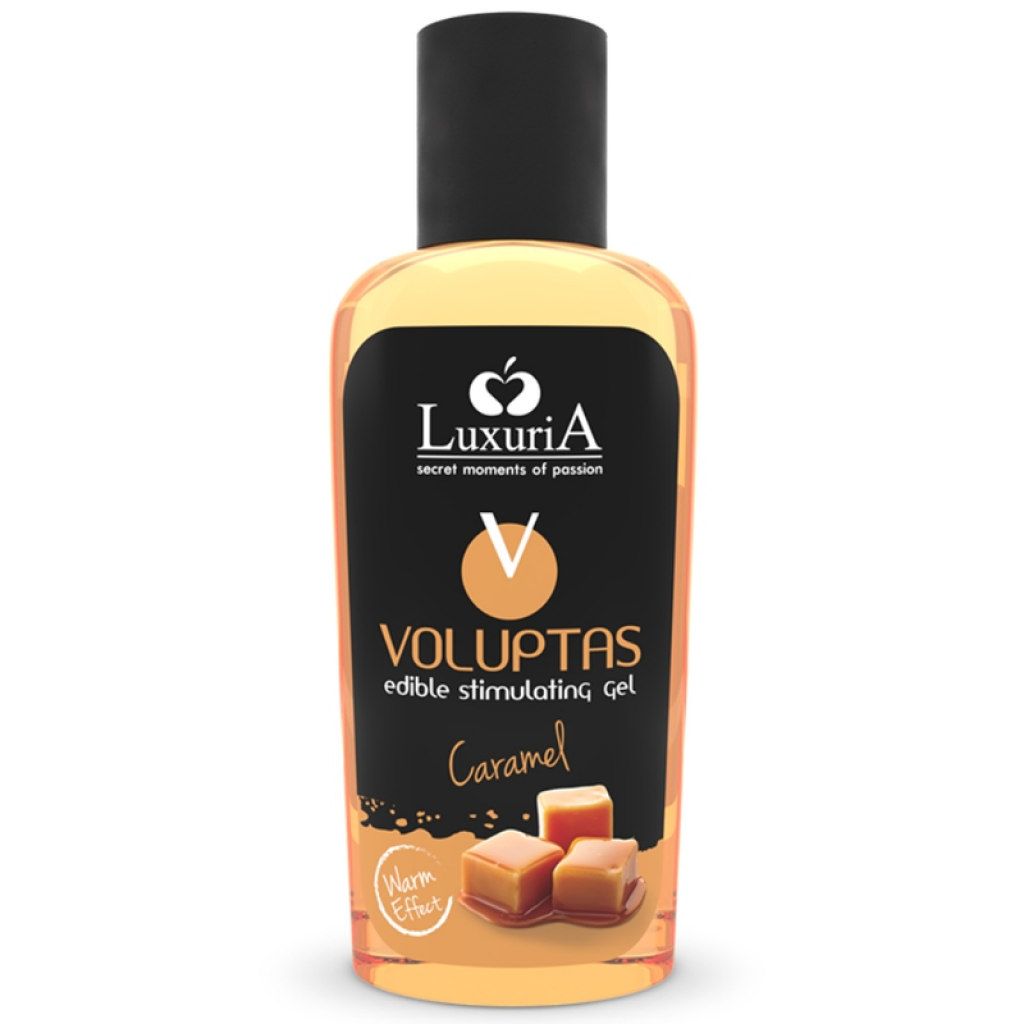 Voluptas Gel Masaje Comestible Efecto Calor - Caramelo 100 Ml