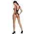 Passion - Woman Bs086 Bodystocking Negro Talla Única