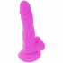 Dildo Flexible con Vibración Lila 18 cm