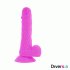 Dildo Flexible Con Vibracion Lila 20.5 Cm -o- 4.2 Cm