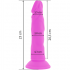 Dildo Flexible con Vibración - 23 cm - Lila