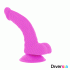 Dildo Flexible Con Vibración Lila 21.5 cm