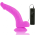 Dildo Flexible Con Vibración Lila 21.5 cm