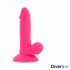 Dildo Flexible Con Vibracion Rosa 17 Cm -o- 3.3 Cm