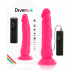 Dildo Flexible con Vibración Rosa 21 cm -o- 4.9 cm