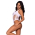 Leg Avenue - Body Tanga Racerback Blanco