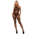 Bodystocking Cuello Halter Talla Única - Negro - Leg Avenue