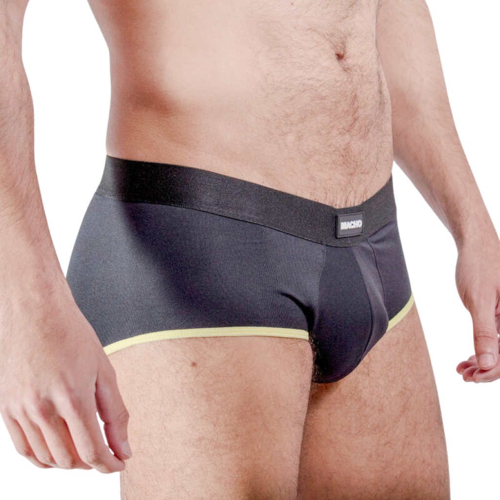 Macho - Ms24a Calzoncillo Brief Dark Amarillo S