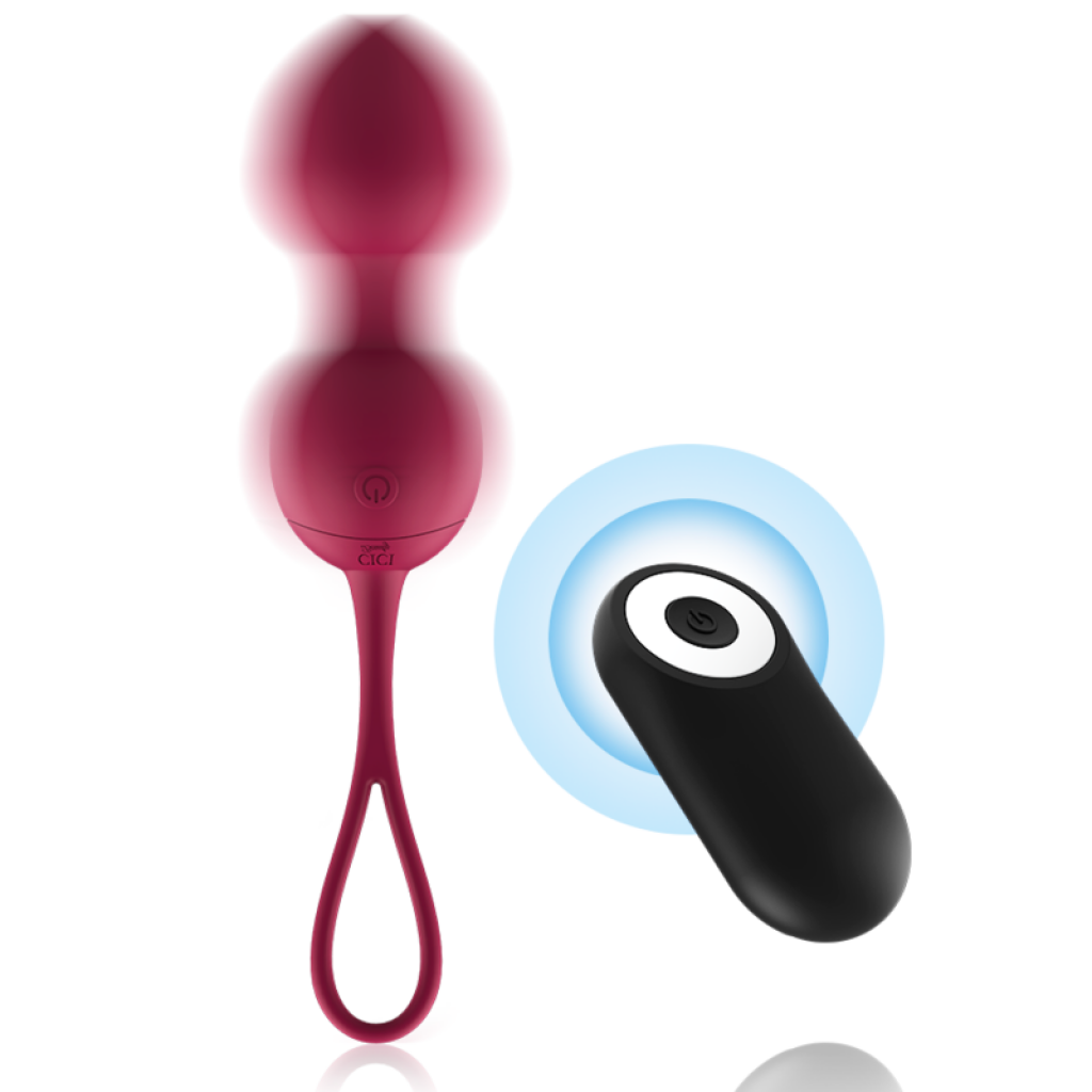 Premium Silicone 3 Vibrating Kegel Beads Remote Control