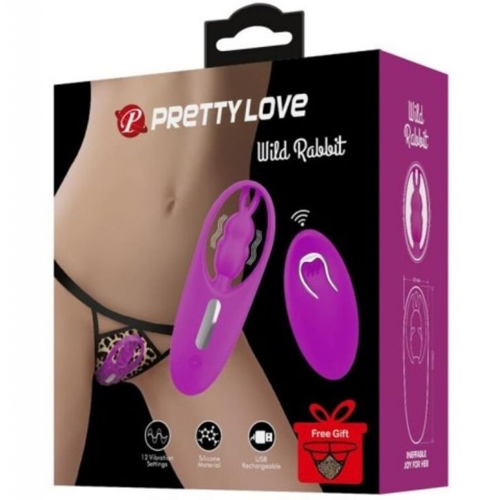 Pretty Love - Wild Rabbit Estimulador para Braguita con Control Remoto