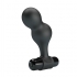 Plug Anal Vibrador de Silicona Negro