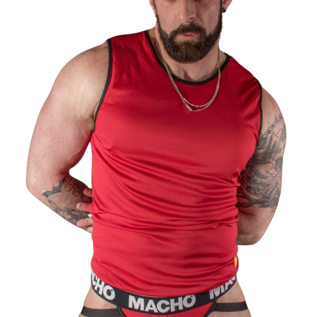 Macho - Camiseta Roja S/M