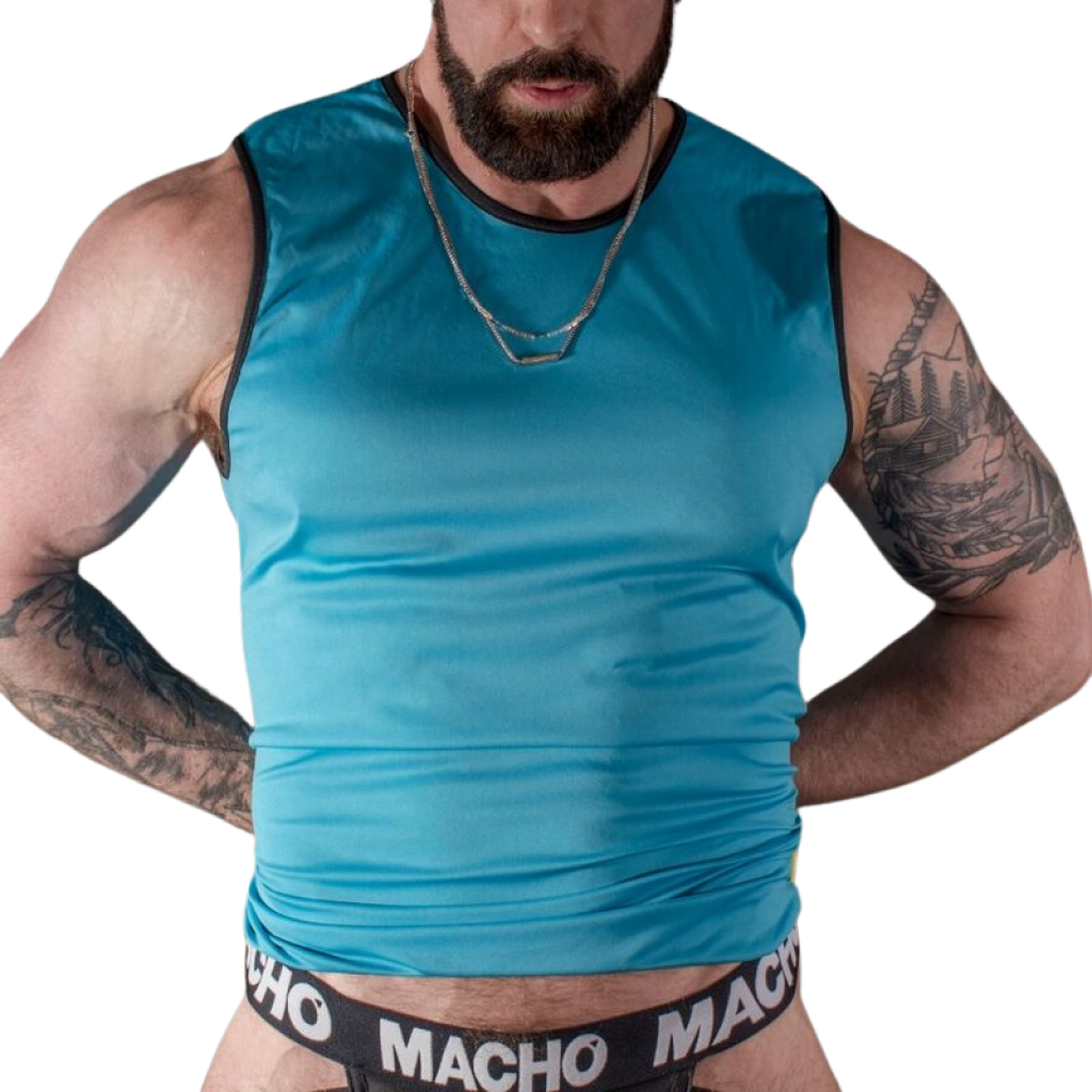 Camiseta Azul S/M Macho