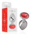 Intense - Plug Anal Metal con Cristal Rojo Talla M