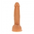 Dildo Vibrador Con Bolas Giratorias Natural