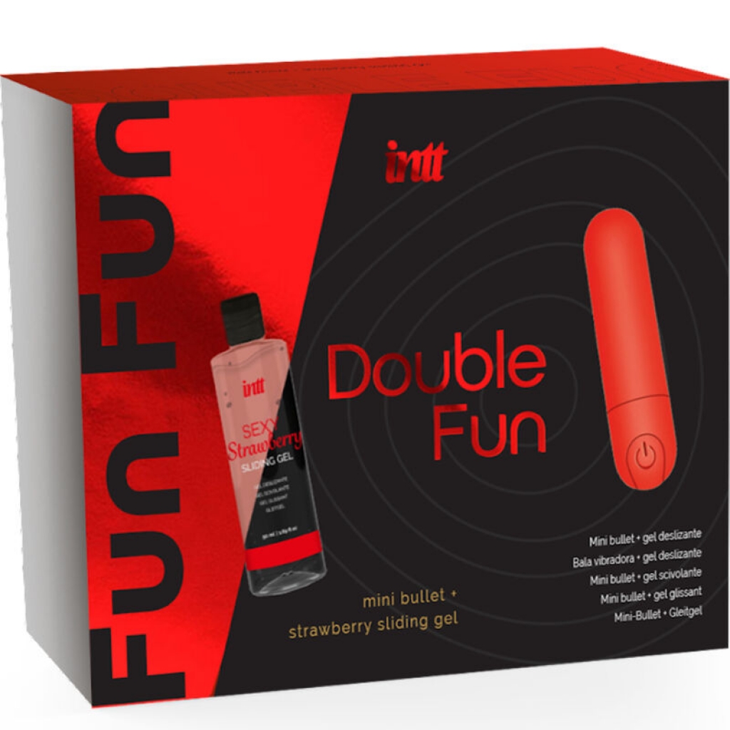 Double Fun Kit Con Bala Vibradora Y Gel De Masaje Fresa