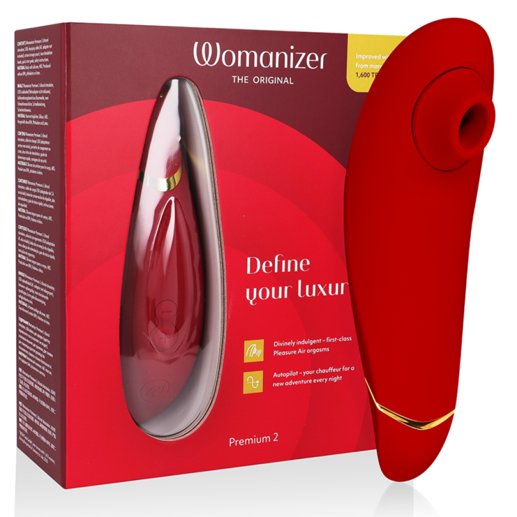 Womanizer Premium 2 Estimulador Clítoris Burdeos