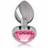 Plug Anal de Intense - Metal Aluminio Corazón Rosa Talla S