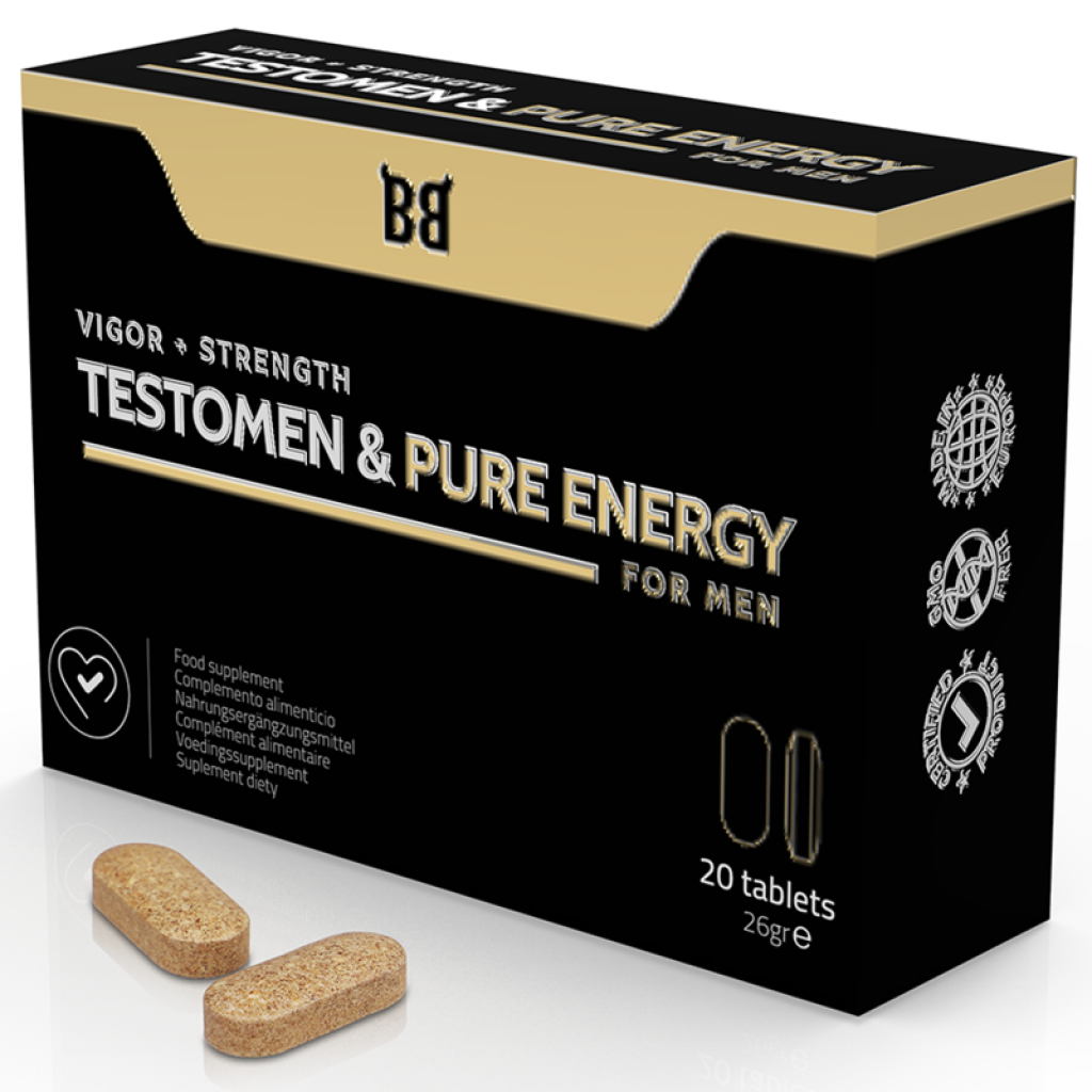 Testomen & Pure Energy - Potenciador Masculino 20 Cápsulas