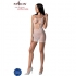 Passion - Woman Bs016 Bodystocking Blanco Talla Unica