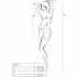 Passion - Woman Bs016 Bodystocking Blanco Talla Unica