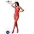 Passion - BS098 Bodystocking Rojo Talla Única - Lencería Sexy