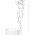 Bodystocking Passion Bs098 Blanco Talla Única