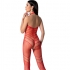 Passion - Bs100 Bodystocking Rojo Talla Unica