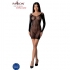 Passion - Bodystocking Negro BS101 Talla Única