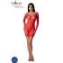 Bs101 Bodystocking Rojo Talla Única - Passion