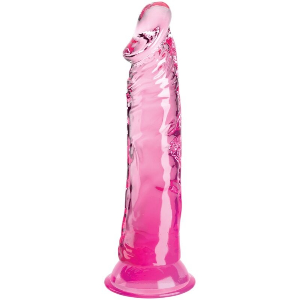 Consolador Realista Transparente 19.7 Cm Rosa