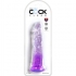 Clear Pene Realistico 19.7 Cm Morado