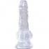 Clear Pene Realistico Con Testiculos 10.1 Cm Transparente